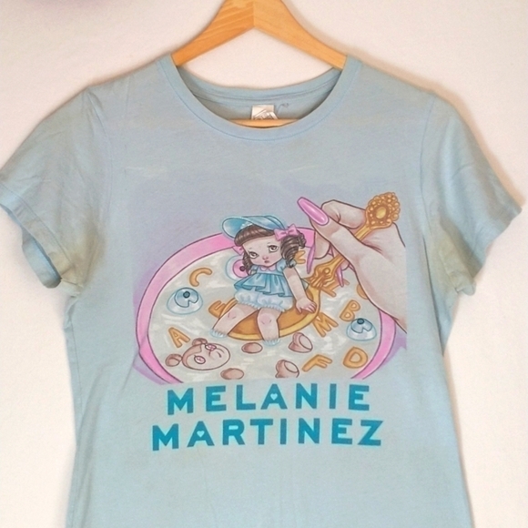 Melanie Martinez Vintage Cereal Bowl Blue 2000s T Shirt Y2K 90s Vintage Retro M - Picture 2 of 14
